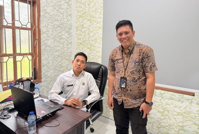 BRI Telukdalam Koordinasi dengan Kantah Nias Selatan Bahas Layanan Agunan Kredit