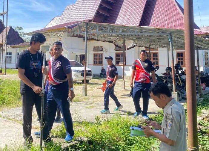 Kantah Nias Selatan Ukur dan Tata Batas Tanah Rumah Dinas TNI AL