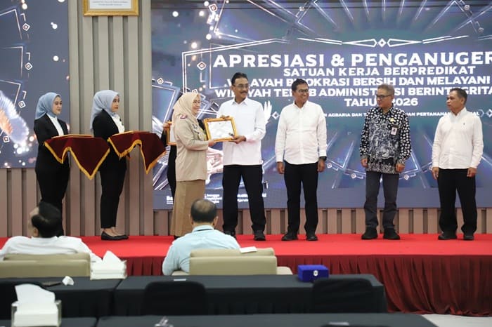 31 Satker ATRBPN Raih Penghargaan WTAB 2026, Denpasar Sabet Predikat WBBM
