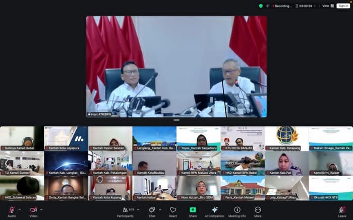 Sekjen ATRBPN Ungkap 3 Kunci Sukses Pimpinan Satker di Rakerda BPN Sumsel