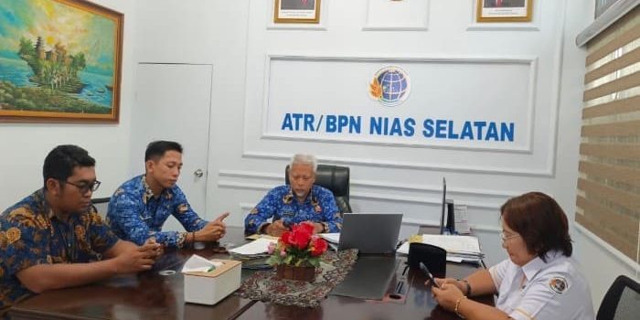 Kantah Nias Selatan Bahas Peluang Kerja Sama dengan BRI Teluk Dalam