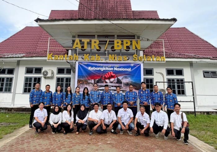 Kepala Kantah Nias Selatan Supratman Pimpin Upacara Harkitnas ke-118