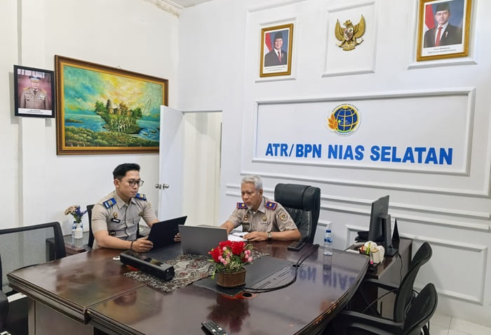 Kantah Nias Selatan Bahas RKA-KL Pagu Anggaran 2027
