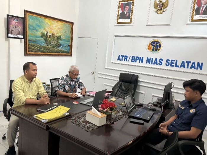 Redistribusi Tanah 2026, Kantah Nias Selatan Fokus Tingkatkan Akurasi Data Pertanahan