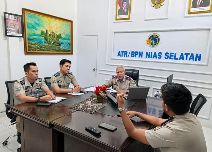 Kepala Kantah Nias Selatan Evaluasi Capaian Kerja, Minta Pegawai Makin Akuntabel