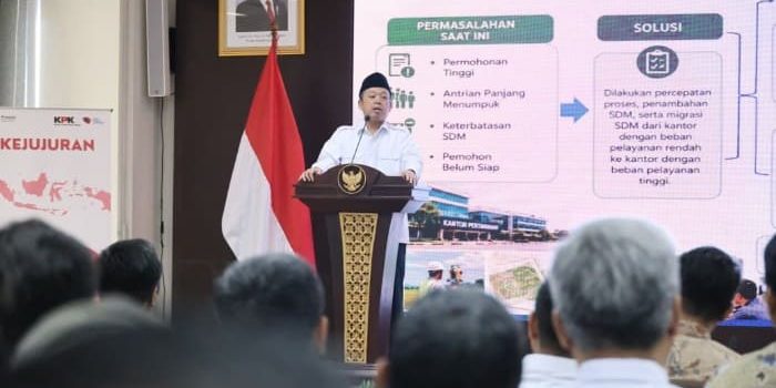 Nusron Buka Pelatihan Integritas Bersama KPK: ASN Harus Mudahkan Rakyat