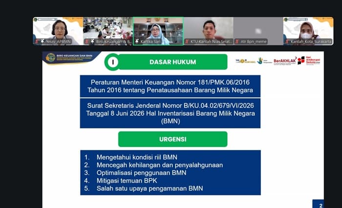 Tertibkan BMN, Kantah Nias Selatan Perketat Tata Kelola Aset Negara