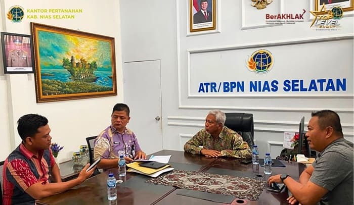 Kantah Nias Selatan dan Disdik Kejar Sertipikasi Tanah Sekolah