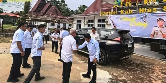 Kepala Kantah Nias Selatan Sambut Kunjungan Kakanwil BPN Sumut
