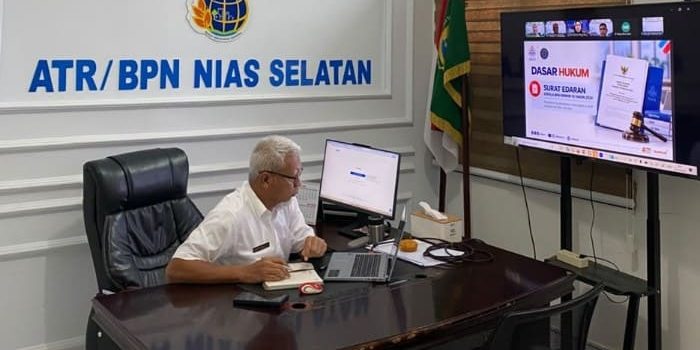 Kepala Kantah Nias Selatan Ikuti Simulasi Ujian Dinas