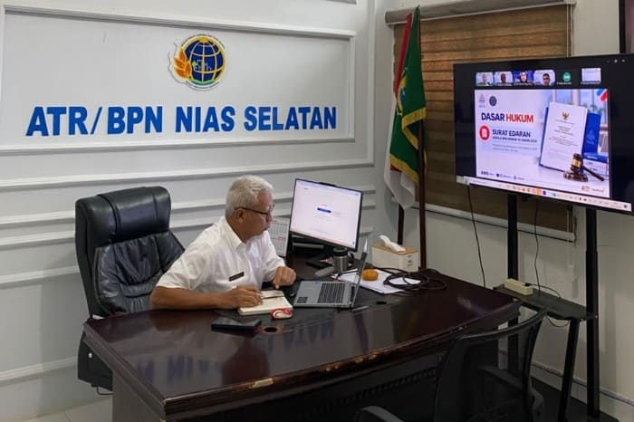 Kepala Kantah Nias Selatan Ikuti Simulasi Ujian Dinas